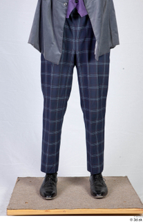  Photos Man in Historical suit 9 19th century Historical clothing blue plaid pants leather shoes lower body 0001.jpg